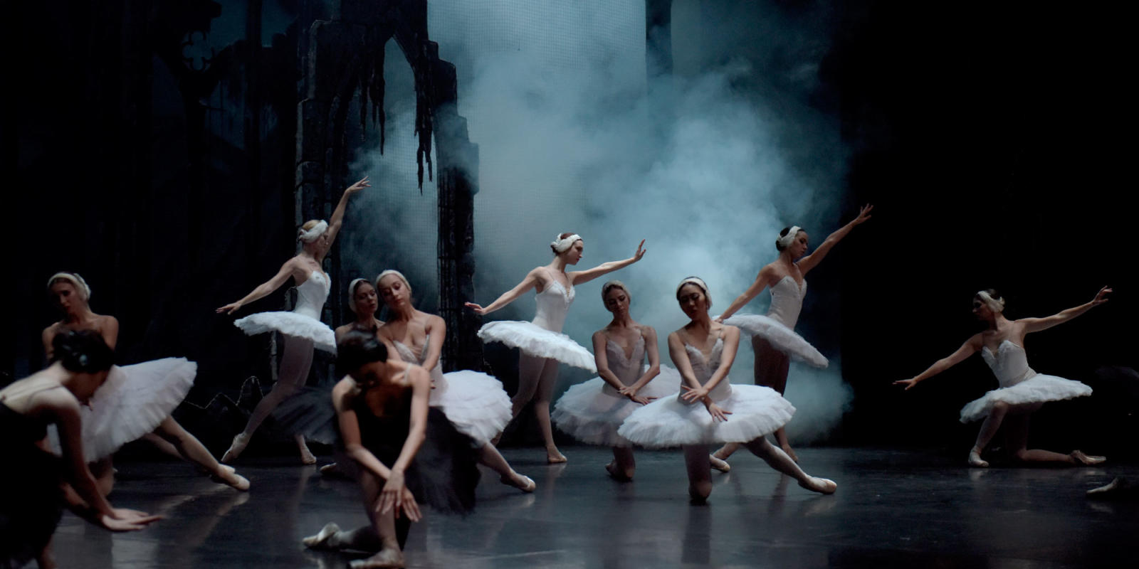 A production image from St Petersburg Ballet's Swan Lake