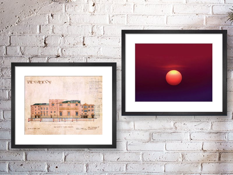 Two prints available to buy from the London Coliseum shop