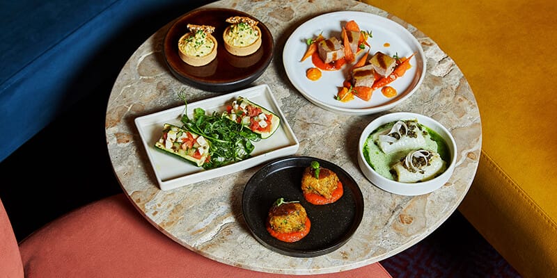 London-Coliseum-Small-plates-Image-Spring2025_A2 Image of Small Plates in the American Bar of the London Coliseum - Spring 2025