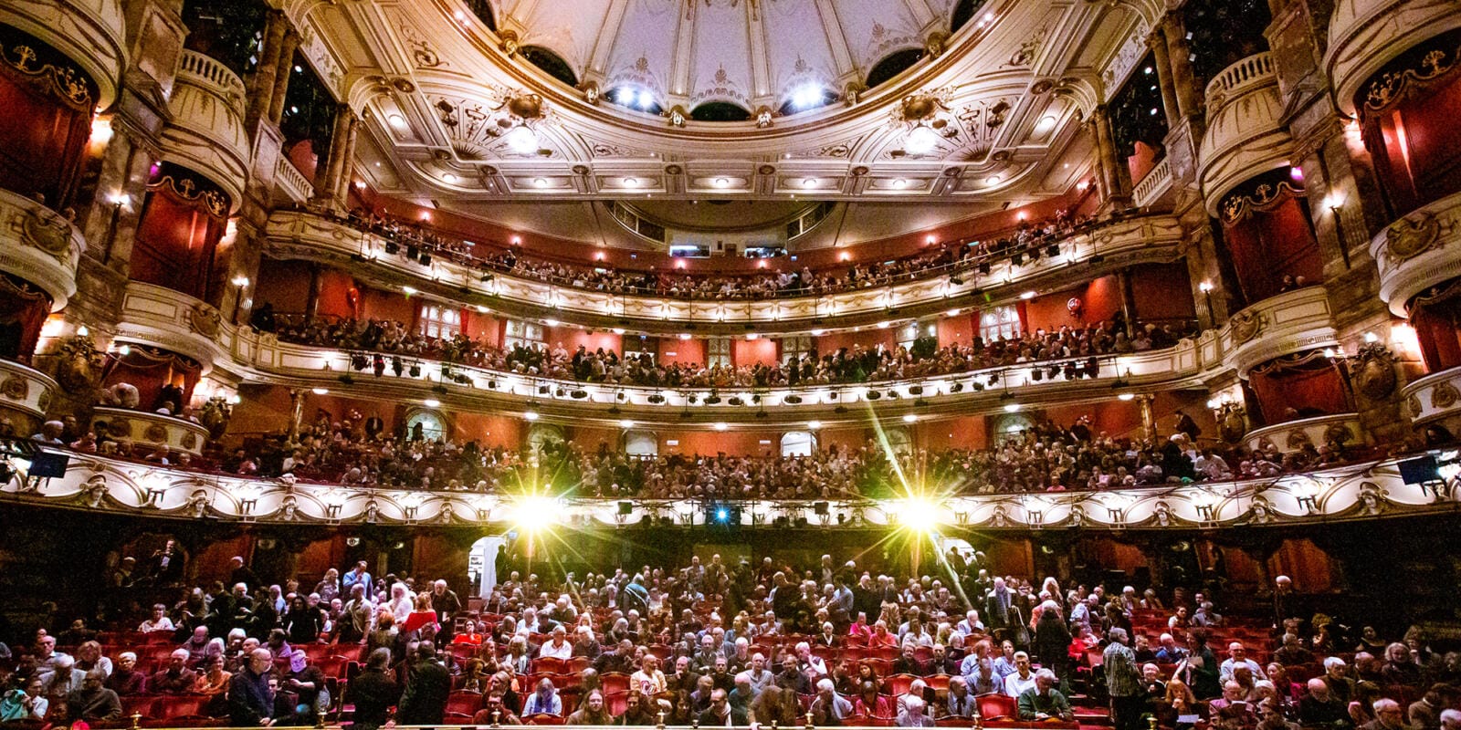 Inside the auditorium of the London Coliseum
