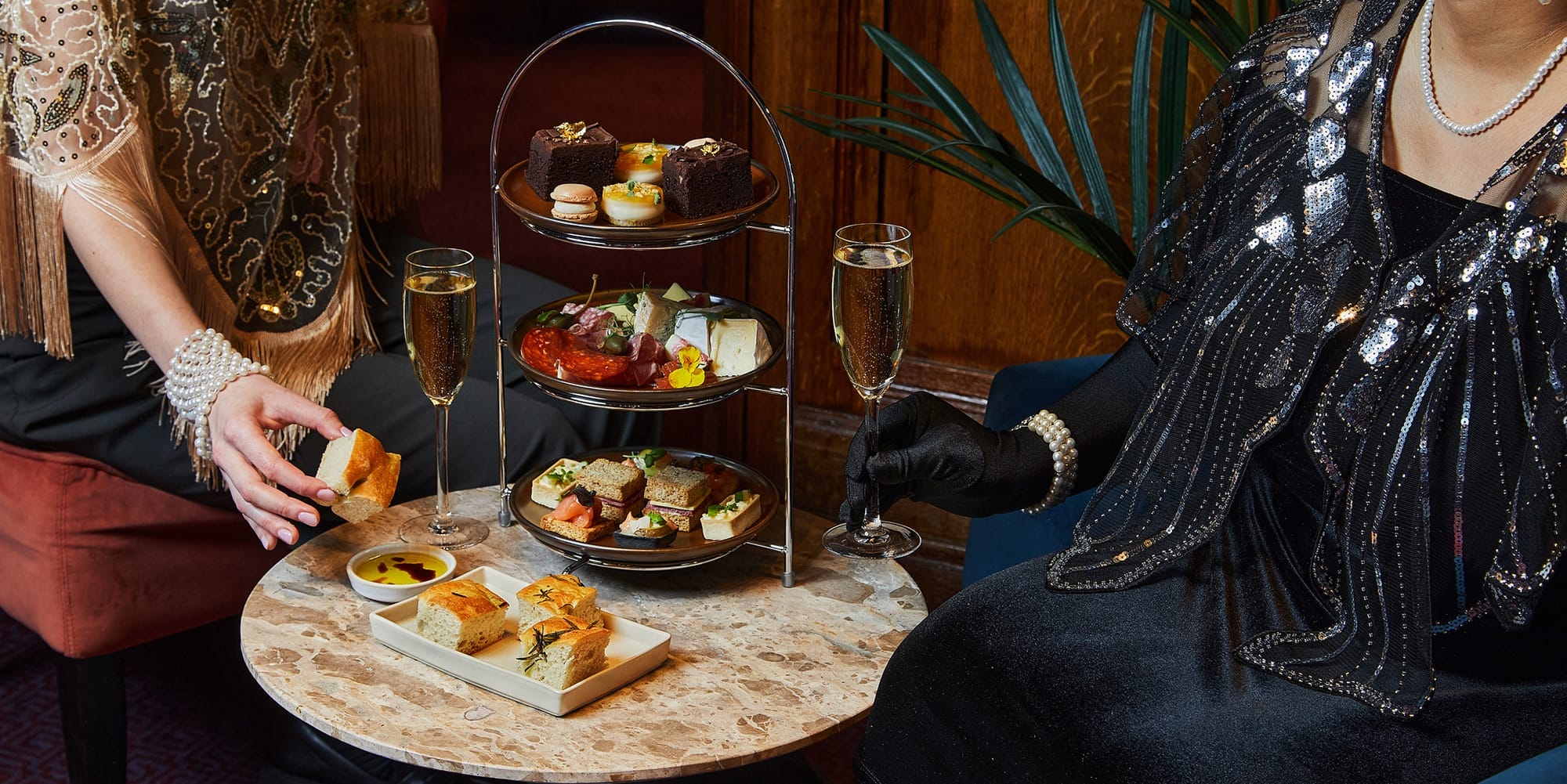 Image of the food at The Great Gatsby VIP Experience at the London Coliseum